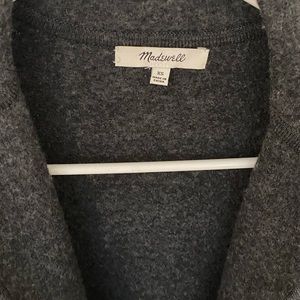 Madewell oversized blazer coat in gray.